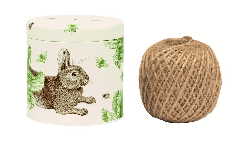 Rabbit & Cabbage Print String Tin Thornback & Peel